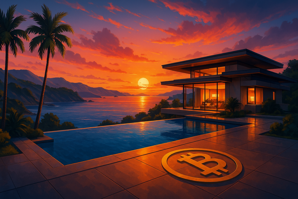 ビットコイン ヴィラ 淡路島